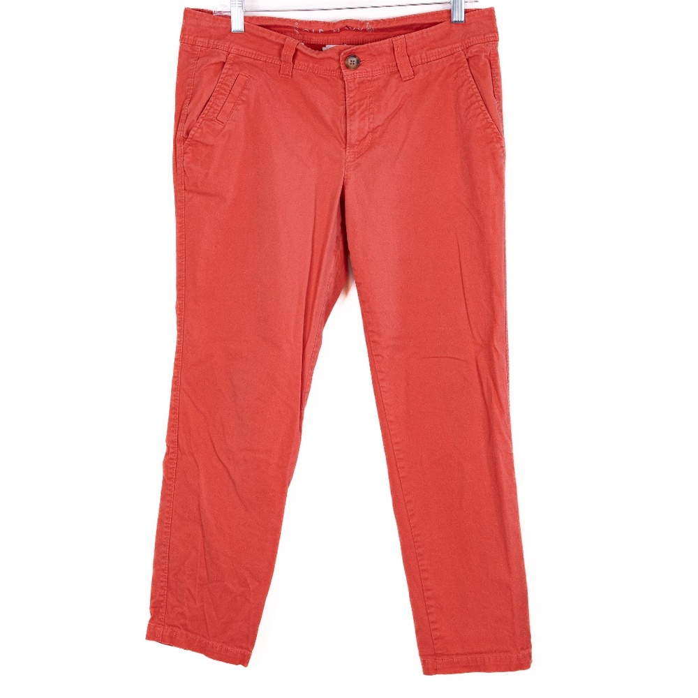 Old Navy Salmon Color Chinos Straight Leg, 97% Cotton, 3% Spandex, Size 8 Reg.